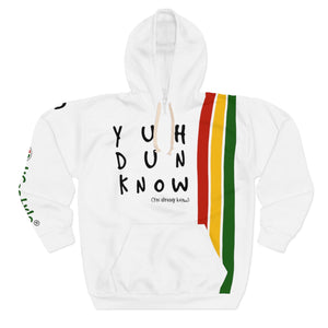 Unisex Pullover Hoodie (YuhDunKnow-WHTPANCOL) - Coodeh Lifestyle