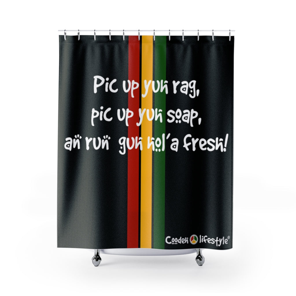 Shower Curtain (PIC UP-BLK) - Coodeh Lifestyle