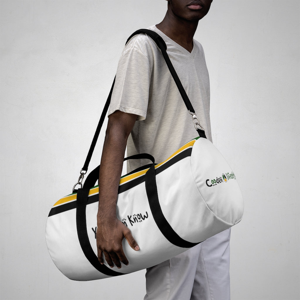 Coodeh Duffel Bag (YDK-WHT) - Coodeh Lifestyle