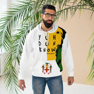 Unisex Pullover Hoodie (YuhDunKnow-JACOA-WHT) - Coodeh Lifestyle