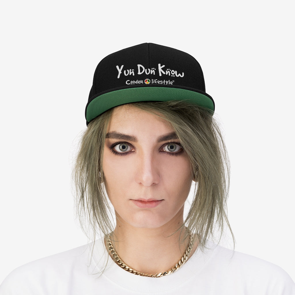 Unisex Flat Bill Hat (YuhDunKnow) - Coodeh Lifestyle