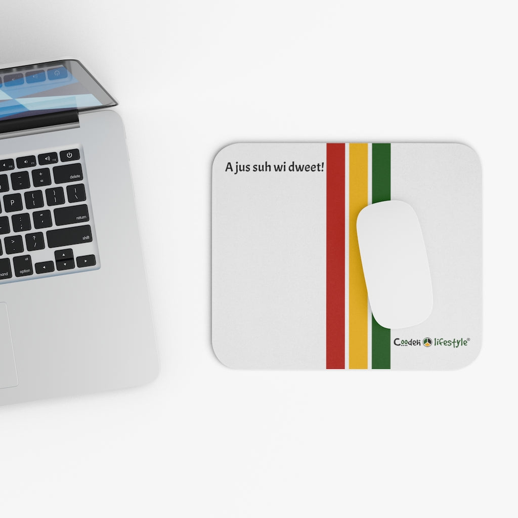 Mouse Pad (Rectangle-AJSWD-PAN-WHT) - Coodeh Lifestyle