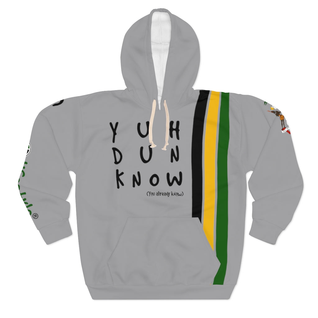 Unisex Pullover Hoodie (YuhDunKnow-GREYJACOL) - Coodeh Lifestyle