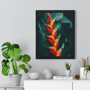 Premium Framed Vertical Poster (Red Plant) - Coodeh Lifestyle