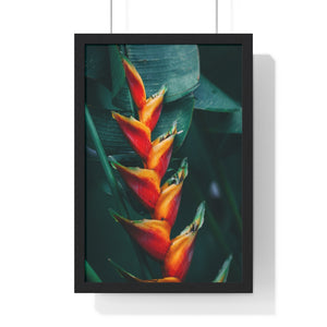 Premium Framed Vertical Poster (Red Plant) - Coodeh Lifestyle