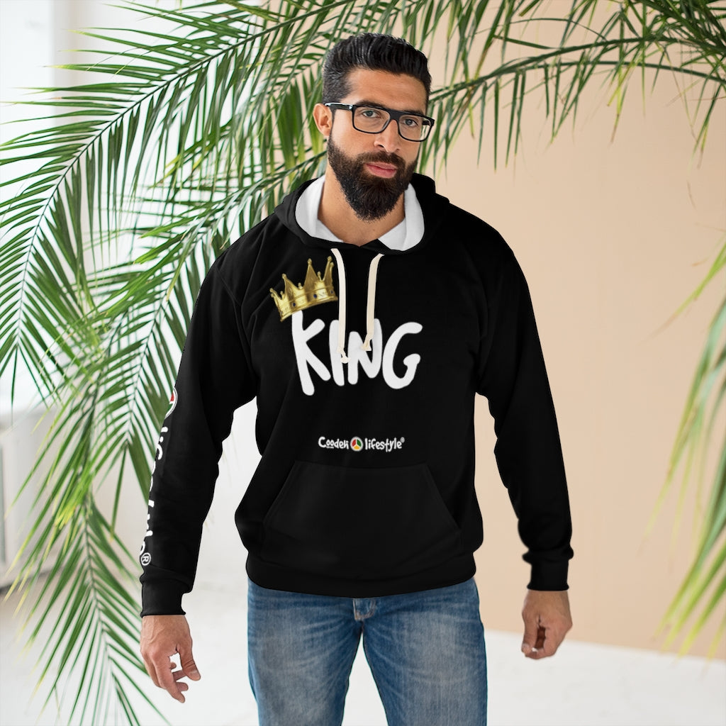 Unisex Pullover Hoodie (KING-BLKPANCOL) - Coodeh Lifestyle