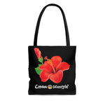 Load image into Gallery viewer, Coodeh Tote Bag (FLWR-BLK) - Coodeh Lifestyle
