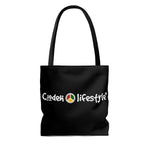 Load image into Gallery viewer, Coodeh Tote Bag (FLWR-BLK) - Coodeh Lifestyle
