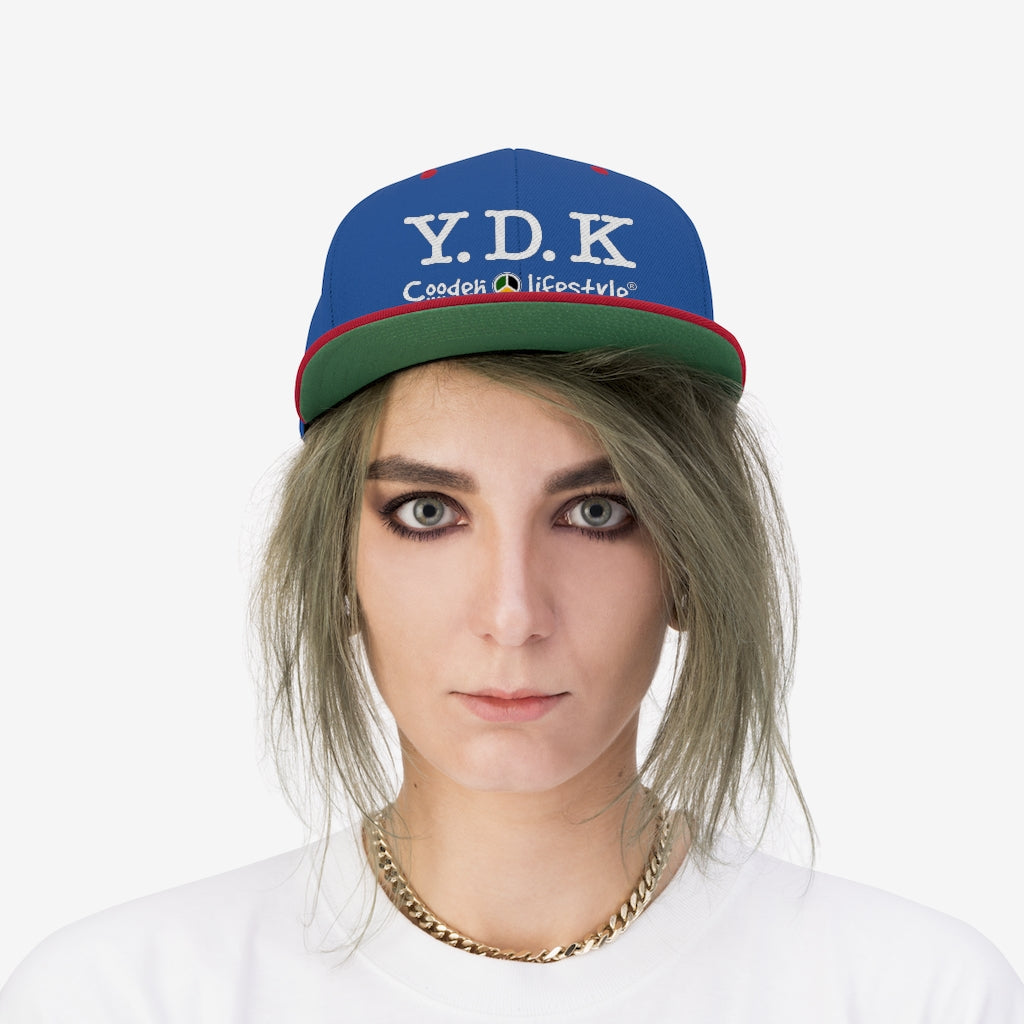 Unisex Flat Bill Hat (YDK) - Coodeh Lifestyle