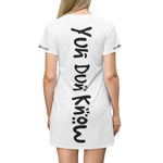 Load image into Gallery viewer, Copy of T-Shirt Dress (AWD-GOOD-WHT) - Coodeh Lifestyle
