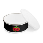 Load image into Gallery viewer, Enamel Bowl (FLWR-BLK) - Coodeh Lifestyle
