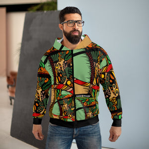 Unisex Zip Hoodie (Multi-Art3-AAF) - Coodeh Lifestyle