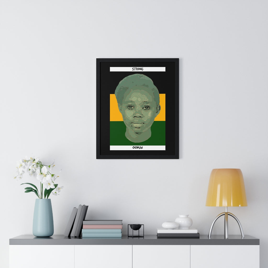 Framed “Strong Ooman” Art (JAD) - Coodeh Lifestyle