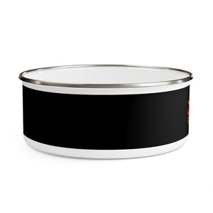 Enamel Bowl (FLWR-BLK) - Coodeh Lifestyle