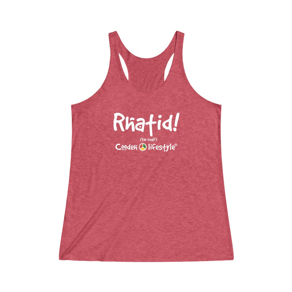 Women's Tri-Blend Racerback Tank (Rhatid) - Coodeh Lifestyle