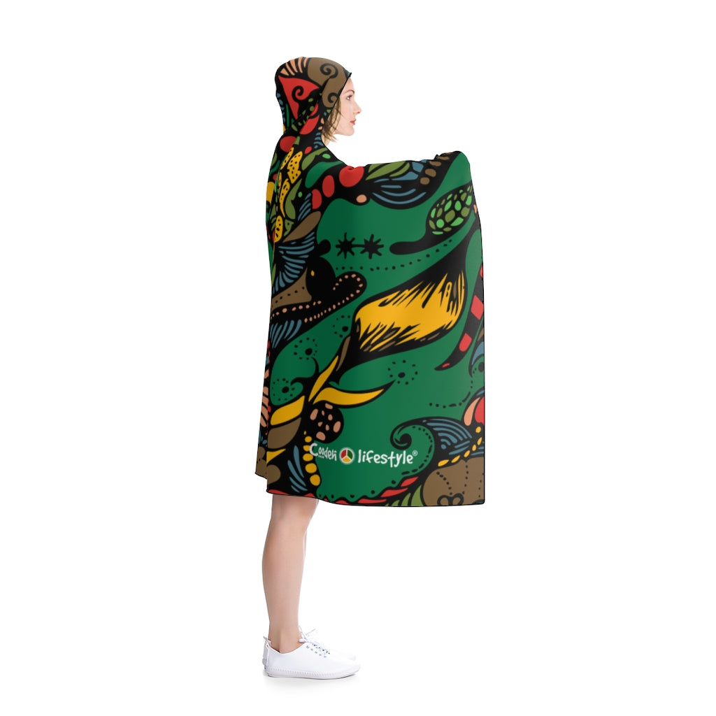 Hooded Blanket (Multi-Abstract1) - Coodeh Lifestyle