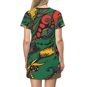 T-Shirt Dress (Multi-Art) - Coodeh Lifestyle