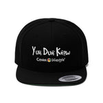 Load image into Gallery viewer, Unisex Flat Bill Hat (YuhDunKnow) - Coodeh Lifestyle
