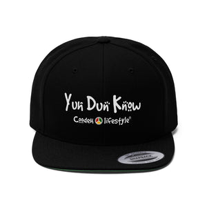 Unisex Flat Bill Hat (YuhDunKnow) - Coodeh Lifestyle