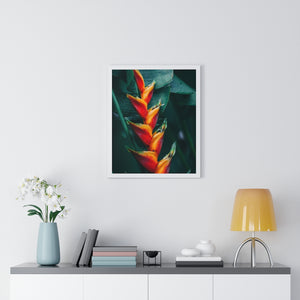 Premium Framed Vertical Poster (Red Plant) - Coodeh Lifestyle