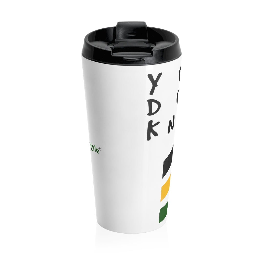 Coodeh Stainless Steel Travel Mug (YuhDunKnow-JAWHT) - Coodeh Lifestyle