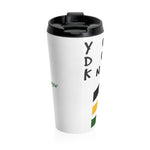 Load image into Gallery viewer, Coodeh Stainless Steel Travel Mug (YuhDunKnow-JAWHT) - Coodeh Lifestyle
