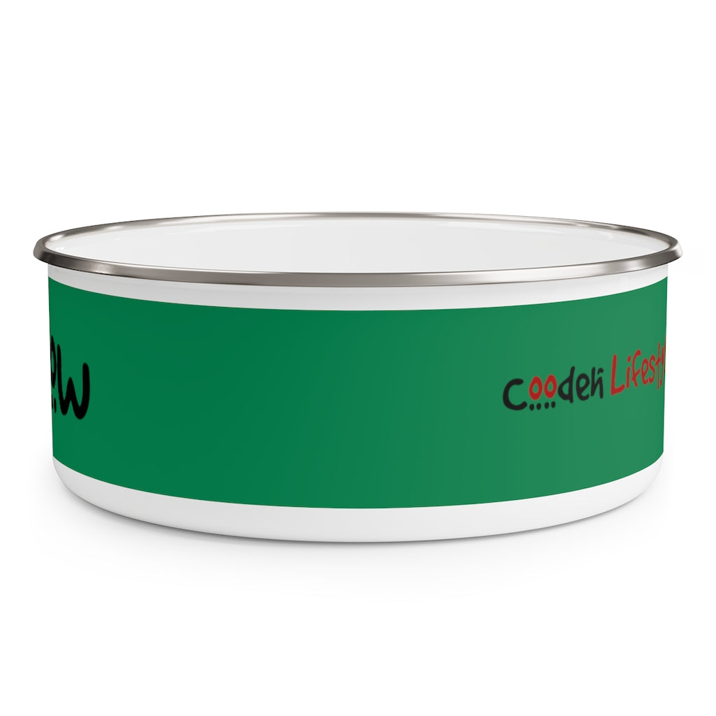 Enamel Bowl (YuhDunKnow-GRN) - Coodeh Lifestyle