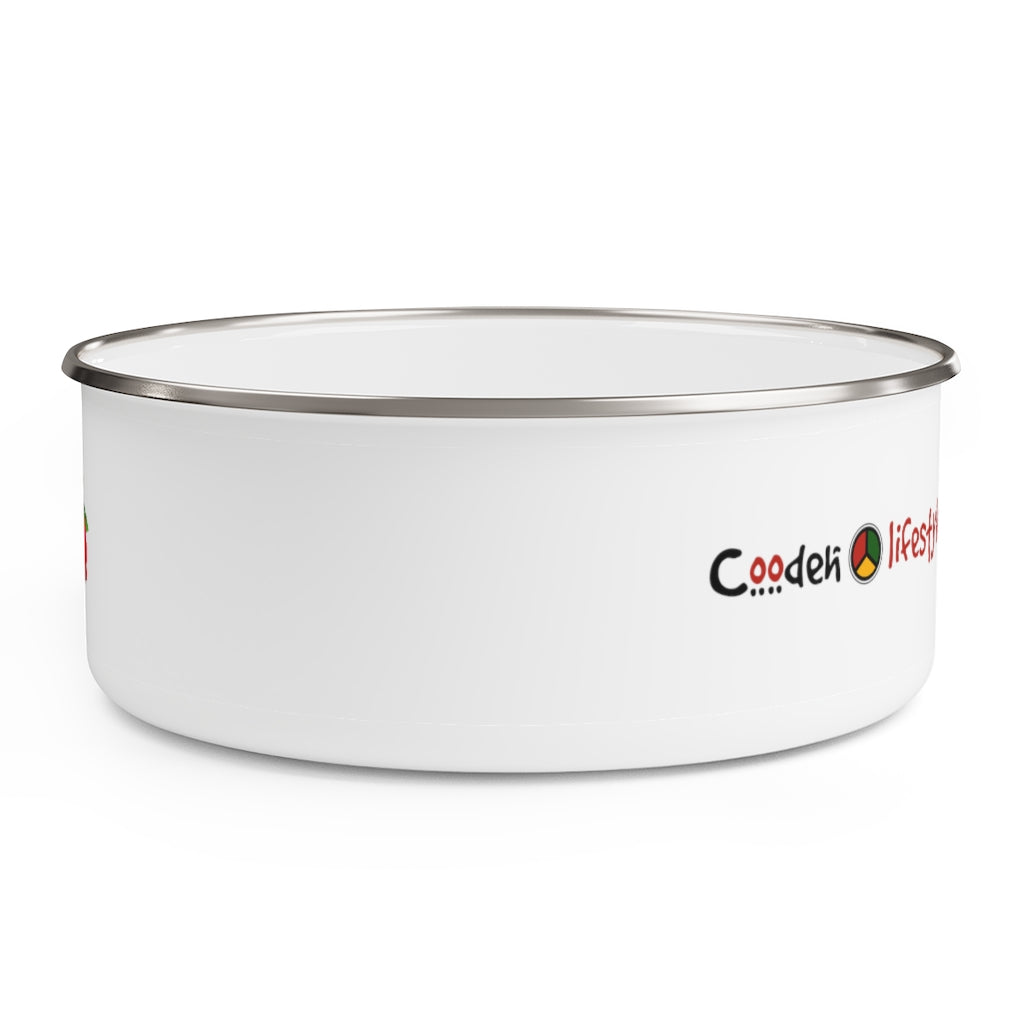 Enamel Bowl (FLWR-WHT) - Coodeh Lifestyle