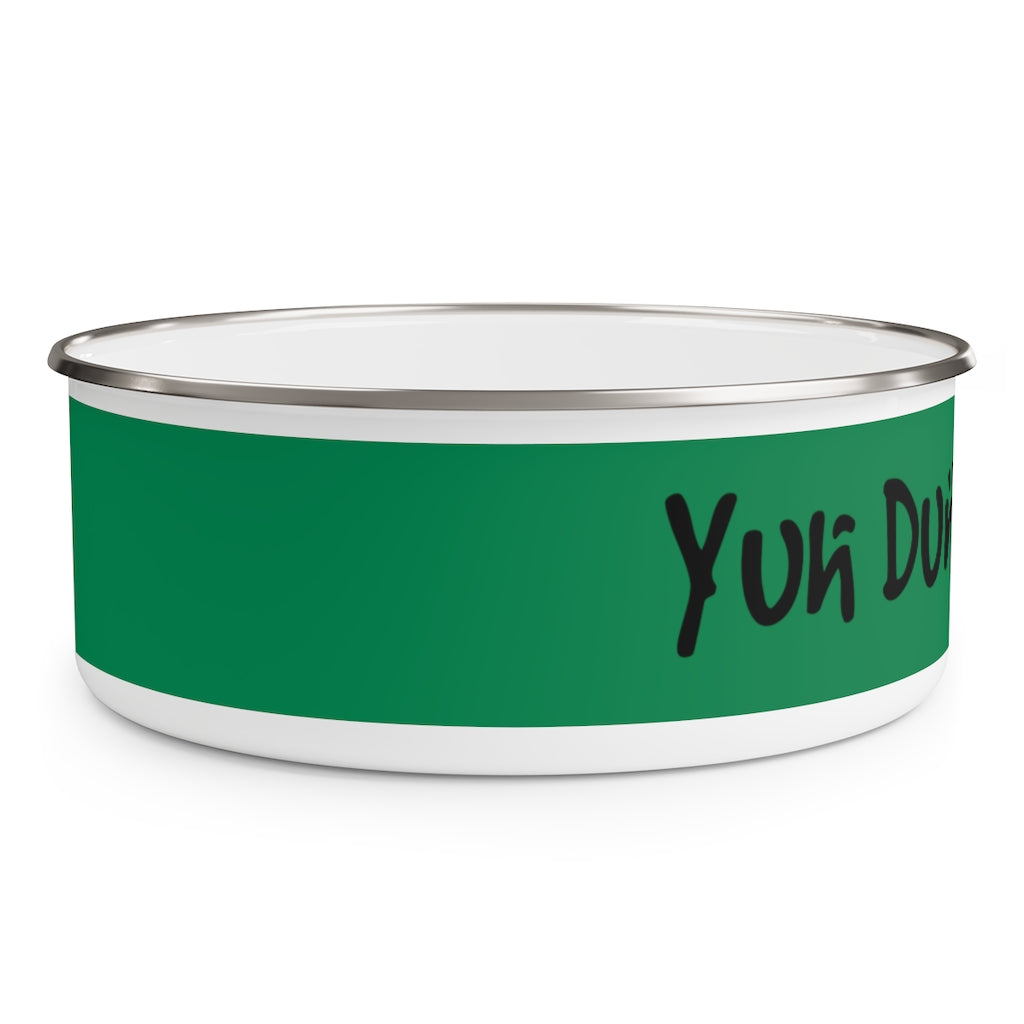 Enamel Bowl (YuhDunKnow-GRN) - Coodeh Lifestyle