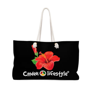 Coodeh Weekender Bag (BIGFLWR-BLK) - Coodeh Lifestyle