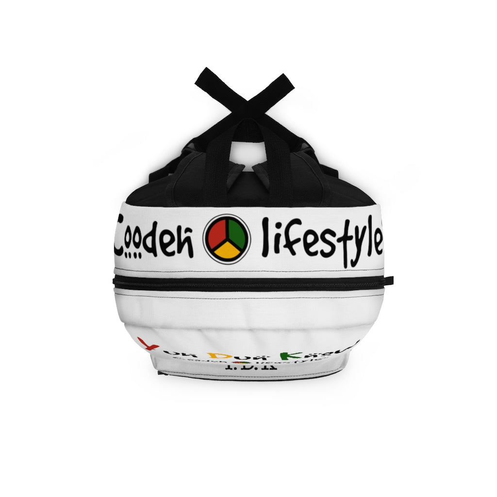 Coodeh Backpack (YuhDunKnow-WHT) - Coodeh Lifestyle