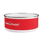 Load image into Gallery viewer, Enamel Bowl (YuhDunKnow-RED) - Coodeh Lifestyle
