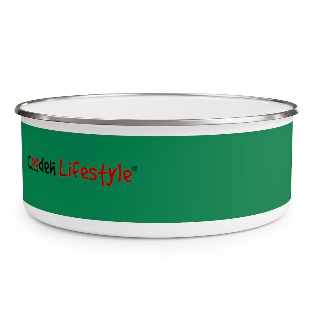 Enamel Bowl (YuhDunKnow-GRN) - Coodeh Lifestyle