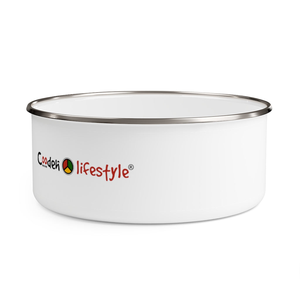 Enamel Bowl (FLWR-WHT) - Coodeh Lifestyle