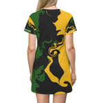 Load image into Gallery viewer, T-Shirt Dress (Multi-Art-JACOL) - Coodeh Lifestyle
