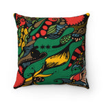 Load image into Gallery viewer, Coodeh Faux Suede Square Pillow (Multi-Art) - Coodeh Lifestyle
