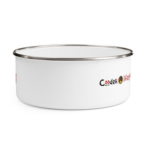 Enamel Bowl (FLWR-WHT) - Coodeh Lifestyle