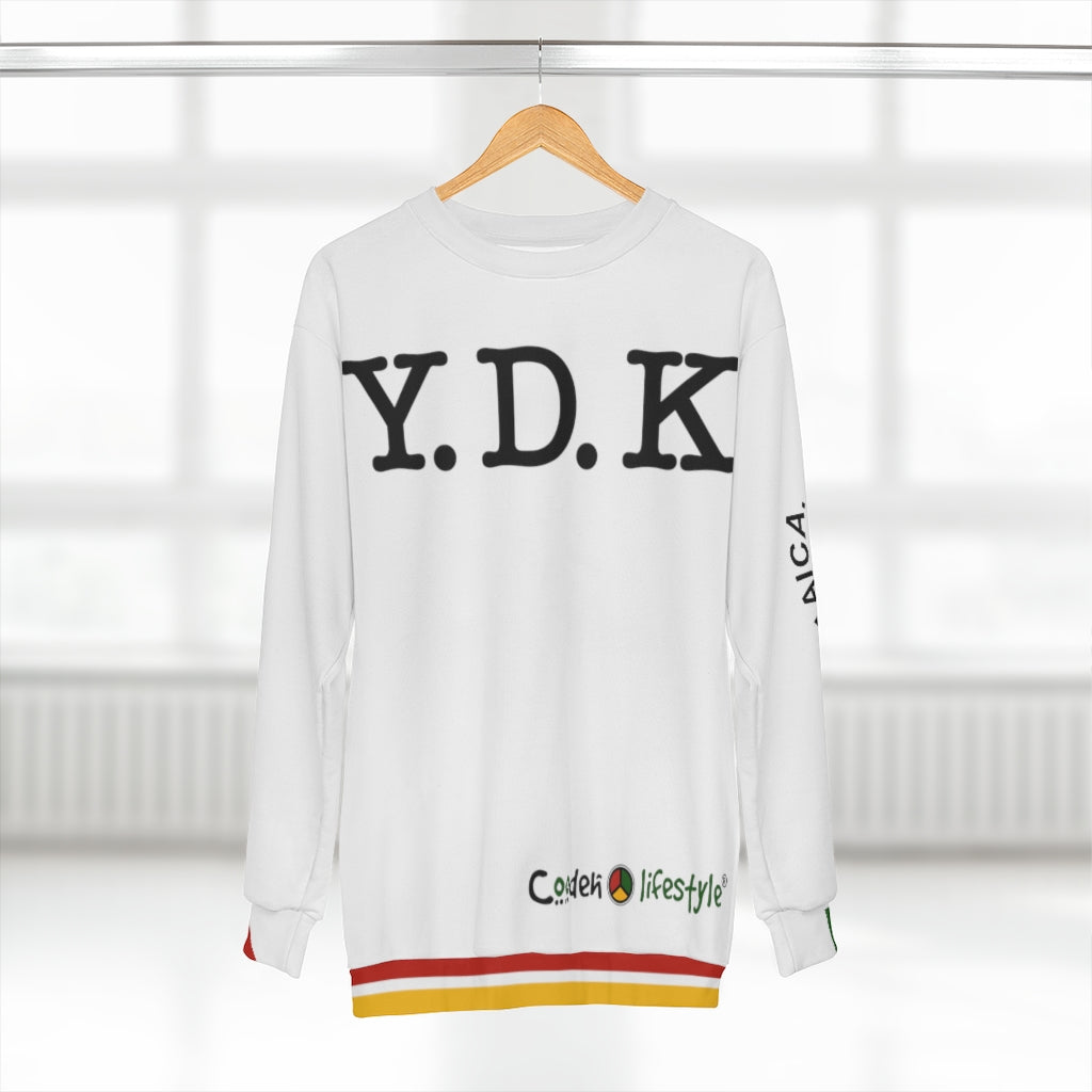 Unisex Sweatshirt (YDK-WHT) - Coodeh Lifestyle