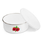 Load image into Gallery viewer, Enamel Bowl (FLWR-WHT) - Coodeh Lifestyle
