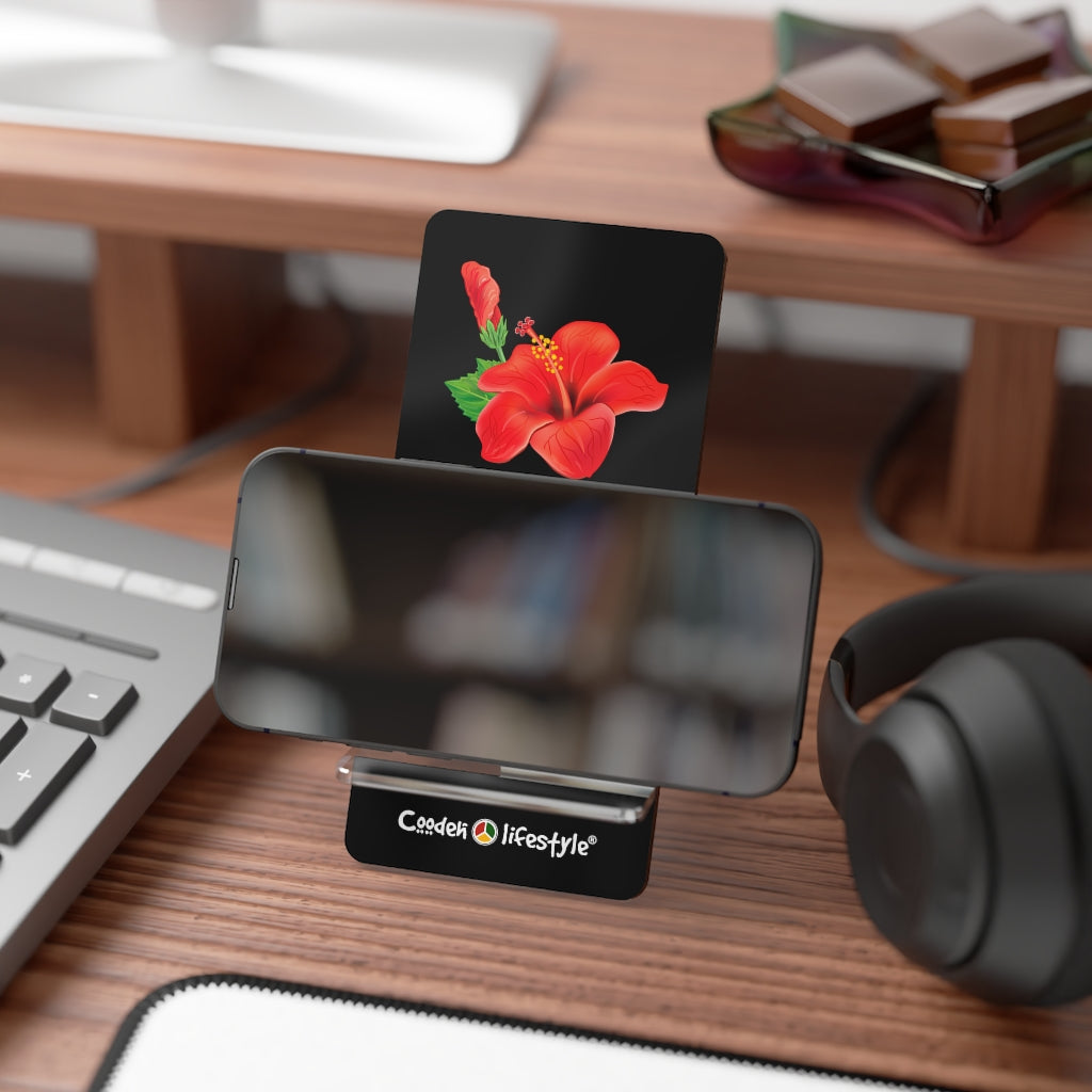 Mobile Display Stand for Smartphones (Flowers--Blk) - Coodeh Lifestyle