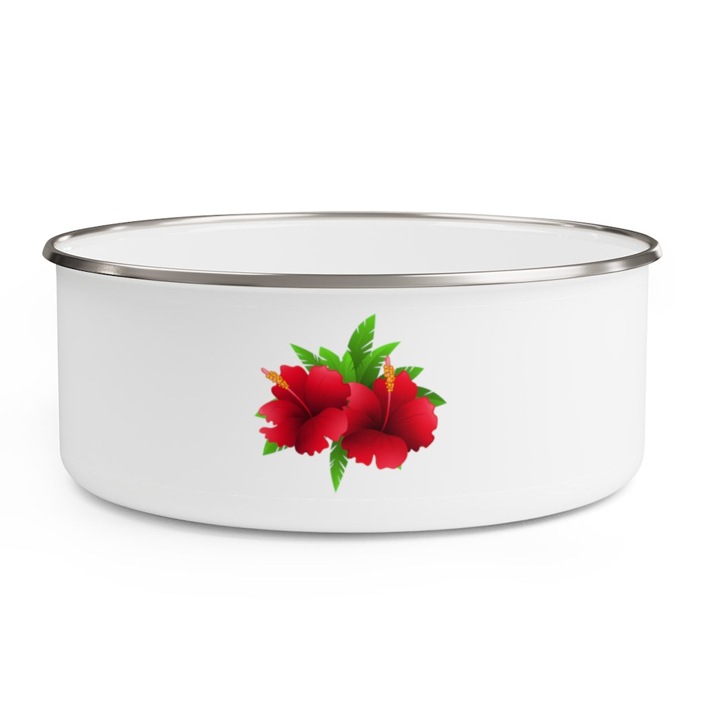 Enamel Bowl (FLWR-WHT) - Coodeh Lifestyle